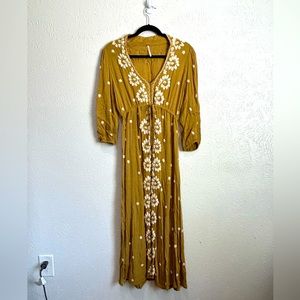 Floral free people maxi dress